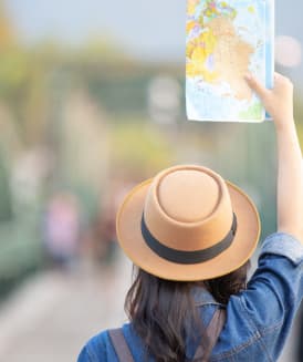 Couple enjoying holiday with LuvHolidays travel packages